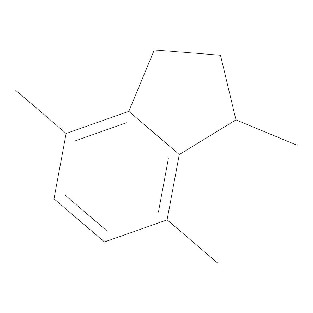 1,4,7-Trimethylindan molecular structure, CAS 54340-87-3