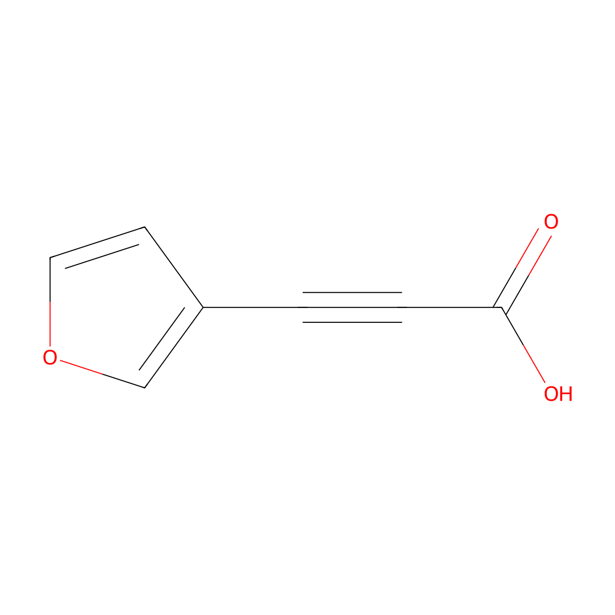 3-(Furan-3-yl)prop-2-ynoic acid molecular structure, CAS 54345-10-7
