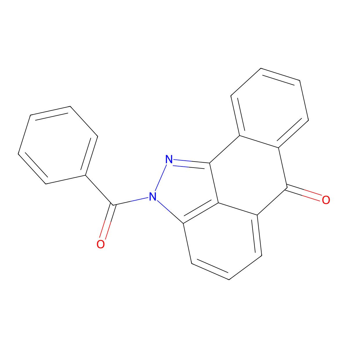 2-benzoyldibenzo[cd,g]indazol-6(2H)-one molecular structure, CAS 54345-85-6