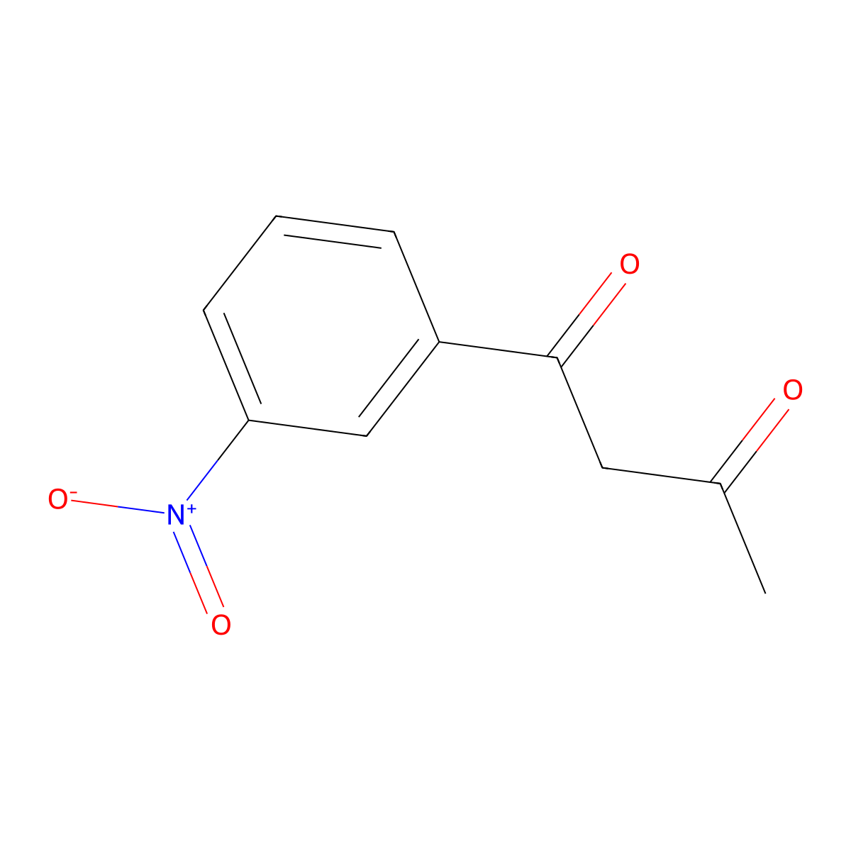 1,3-Butanedione, 1-(3-nitrophenyl)- molecular structure, CAS 5435-66-5