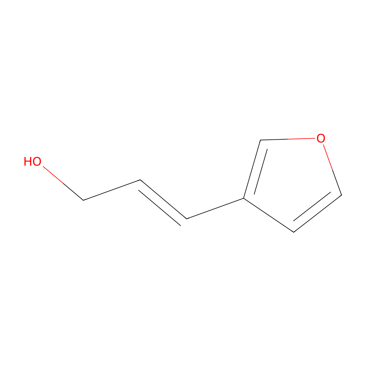 3-(Furan-3-yl)prop-2-en-1-ol molecular structure, CAS 54355-98-5