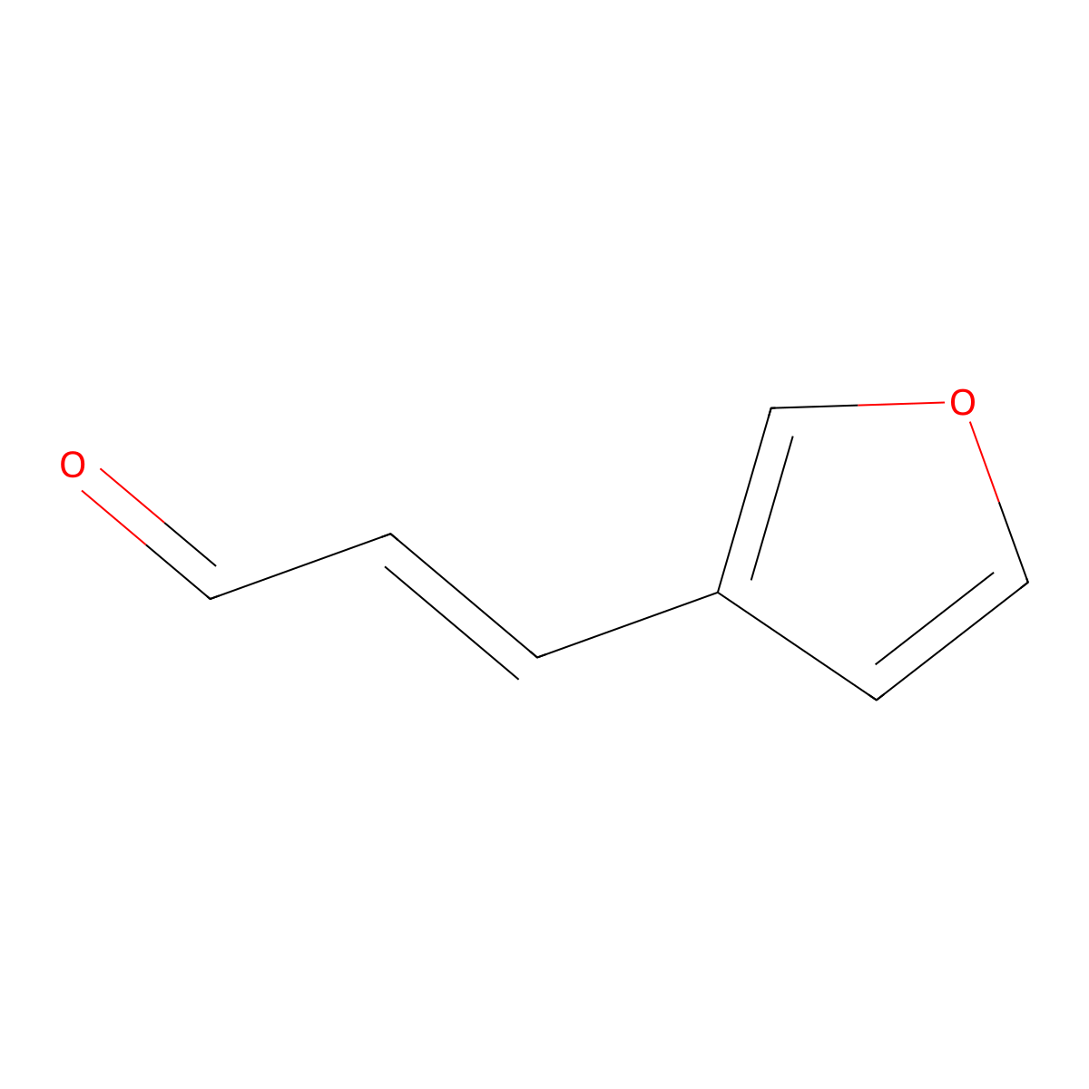 3-(Furan-3-yl)prop-2-enal molecular structure, CAS 54355-99-6