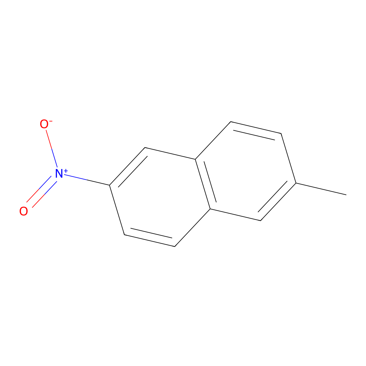 2-Methyl-6-nitronaphthalene molecular structure, CAS 54357-08-3