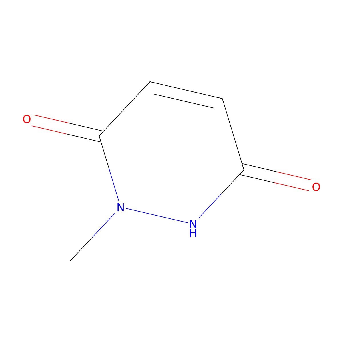 3-Hydroxy-1-methylpyridazin-6(1H)-one molecular structure, CAS 5436-01-1