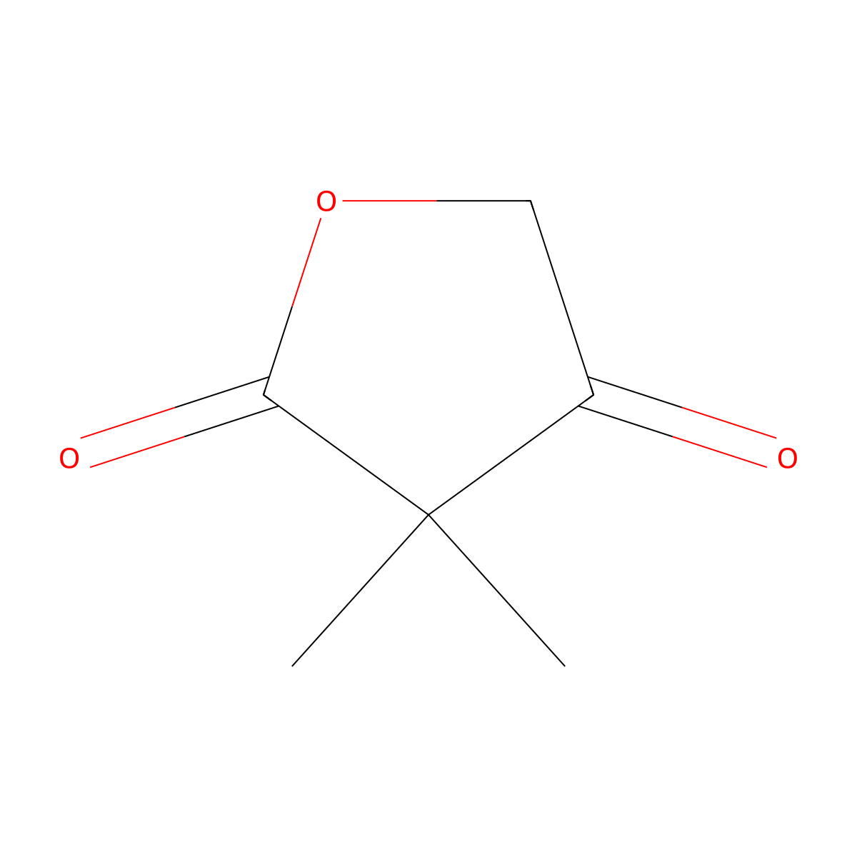 3,3-dimethylfuran-2,4(3H,5H)-dione molecular structure, CAS 5436-15-7