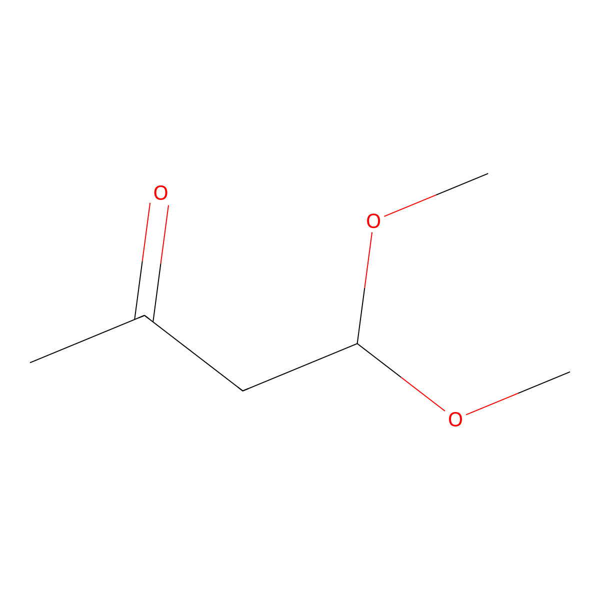 4,4-Dimethoxy-2-butanone molecular structure, CAS 5436-21-5