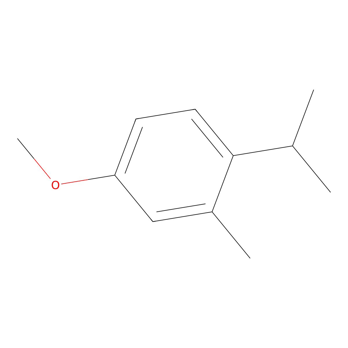 4-Methoxy-2-methyl-1-(propan-2-yl)benzene molecular structure, CAS 5436-42-0
