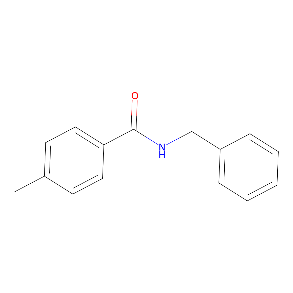 N-Benzyl-4-methylbenzamide molecular structure, CAS 5436-83-9