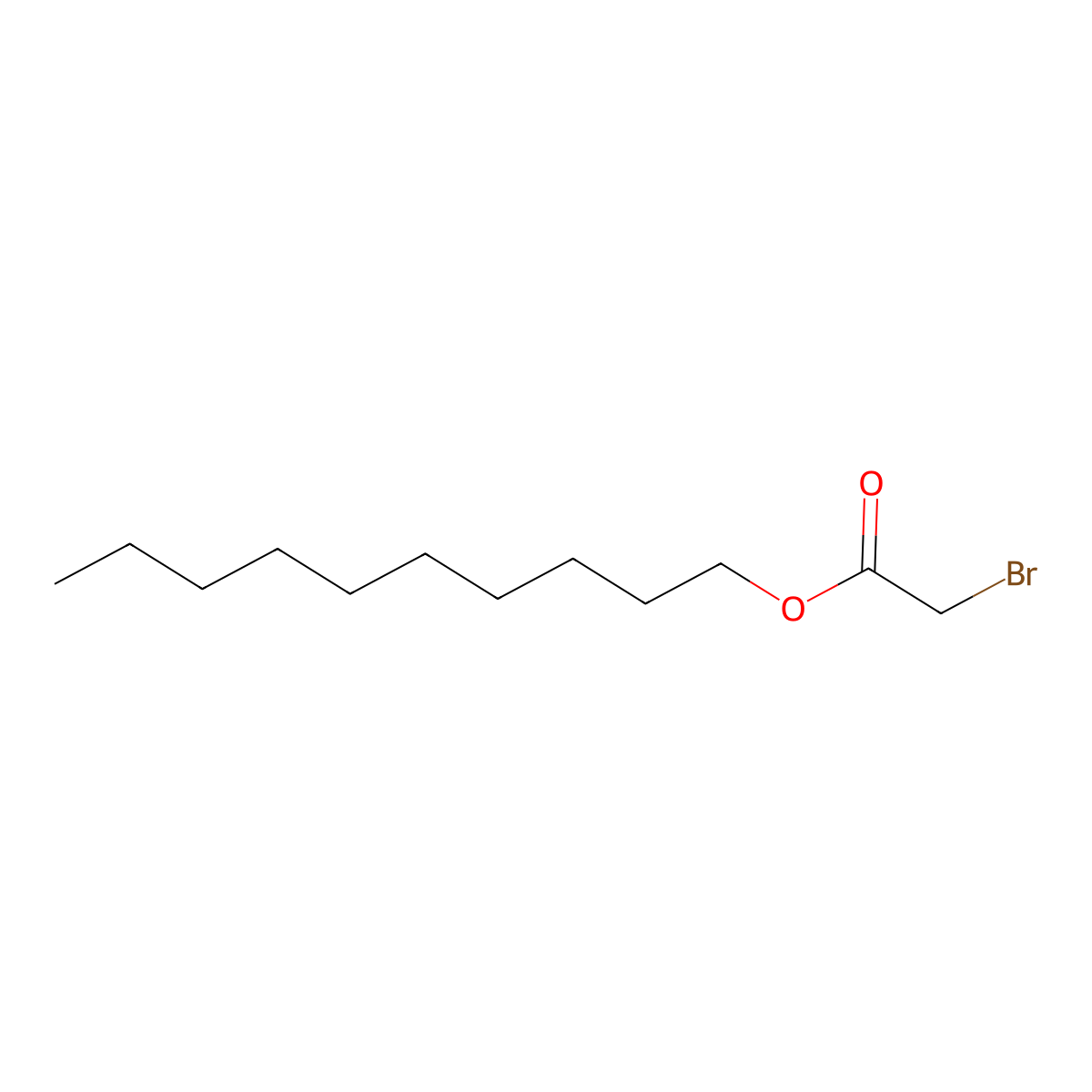Decyl 2-bromoacetate molecular structure, CAS 5436-93-1