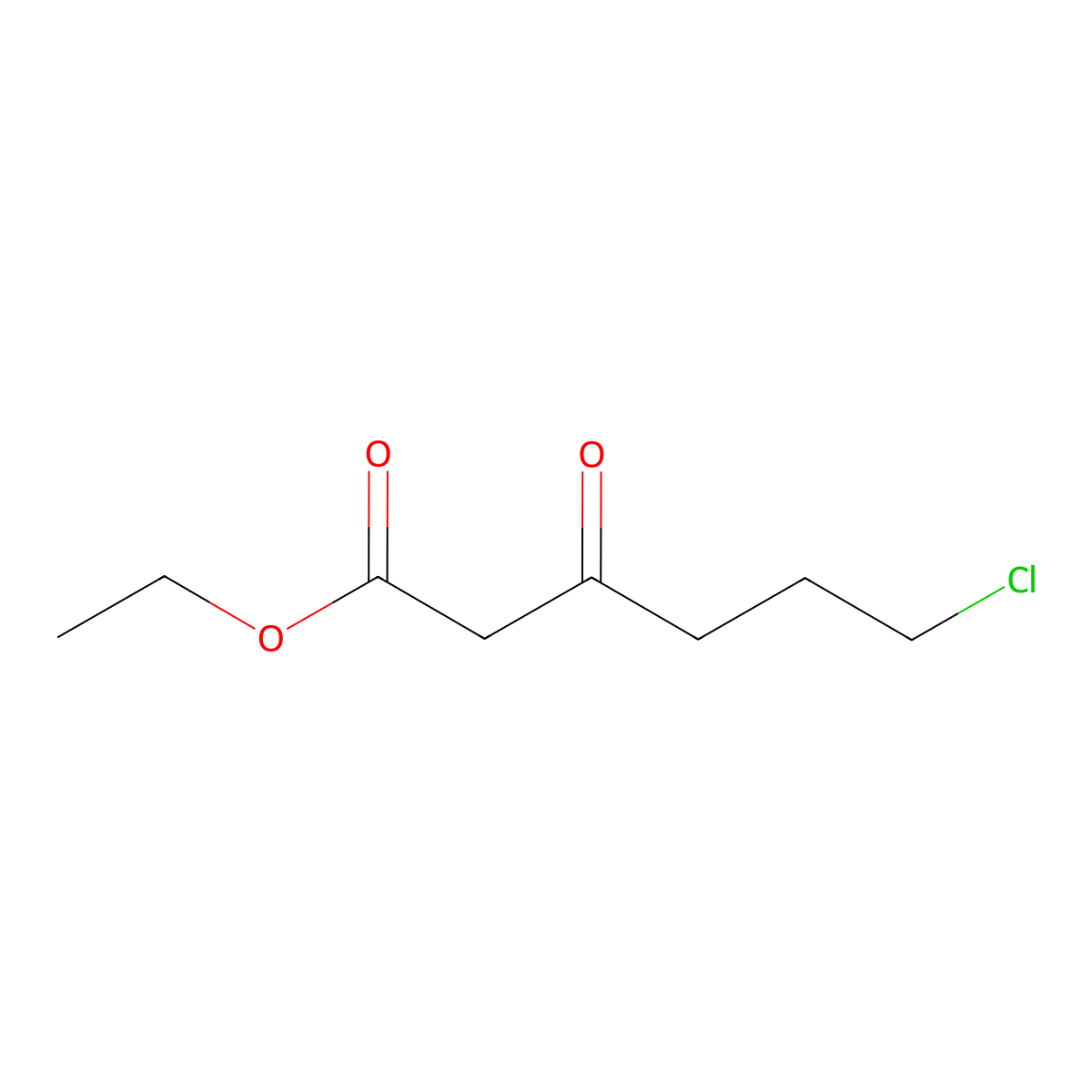 Ethyl 6-chloro-3-oxohexanoate molecular structure, CAS 54362-87-7