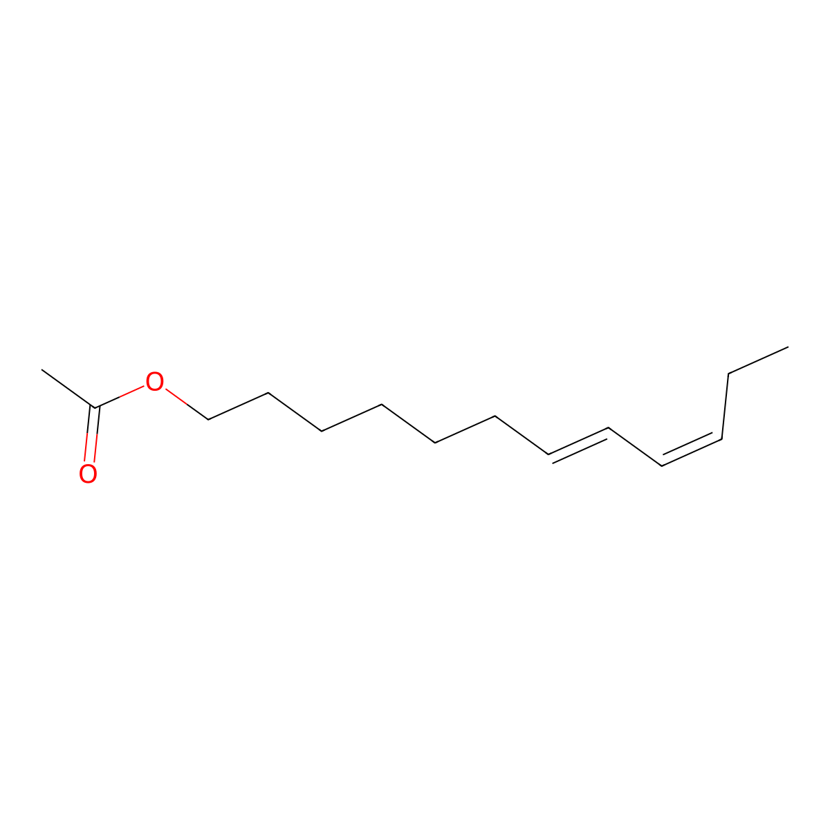 7,9-Dodecadienyl acetate, (7E,9Z)- molecular structure, CAS 54364-62-4