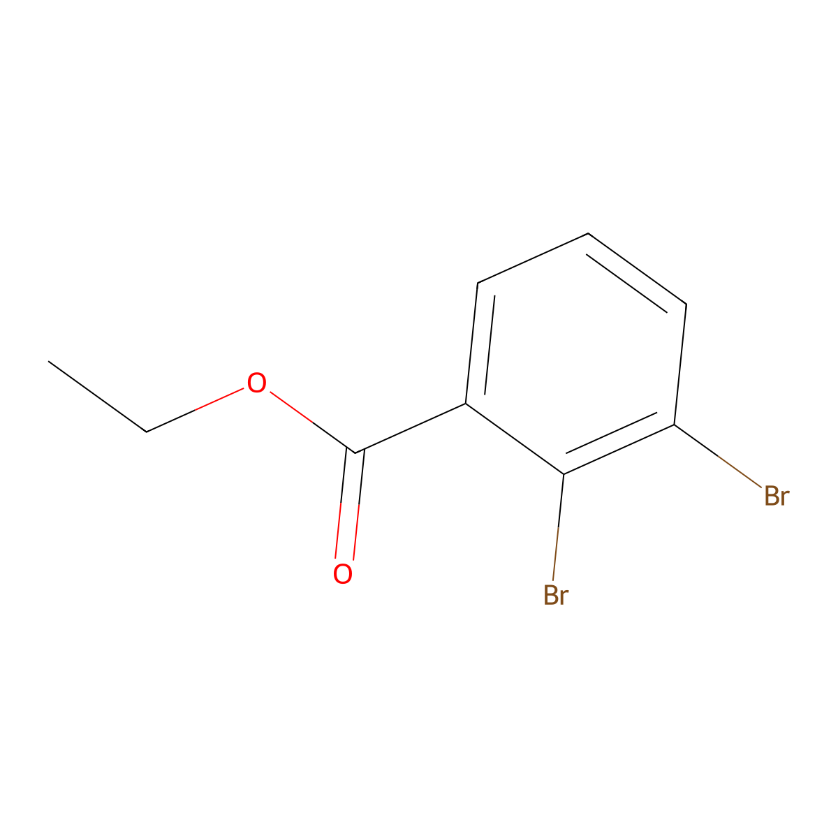 Ethyl 2,3-dibromobenzoate molecular structure, CAS 54364-80-6