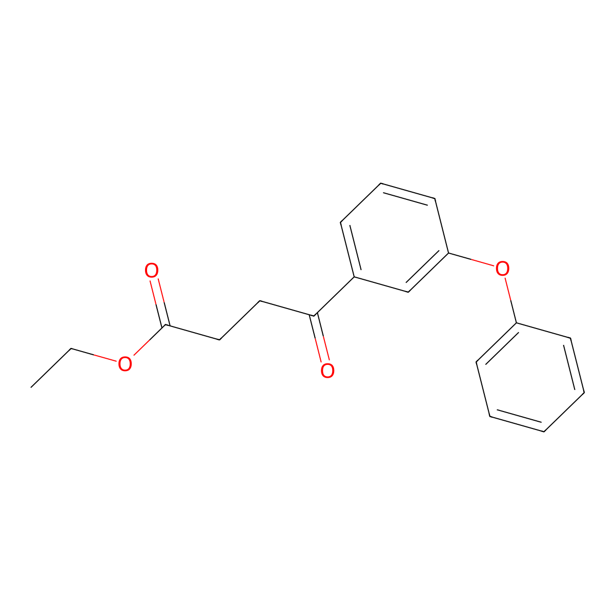 Ethyl 4-oxo-4-(3-phenoxyphenyl)butyrate molecular structure, CAS 54364-83-9