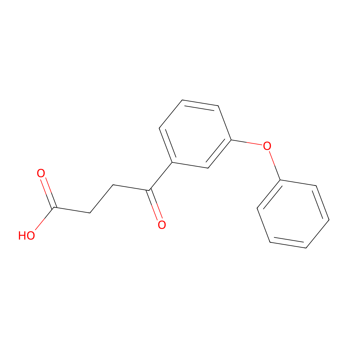 4-Oxo-4-(3-phenoxyphenyl)butyric acid molecular structure, CAS 54364-84-0