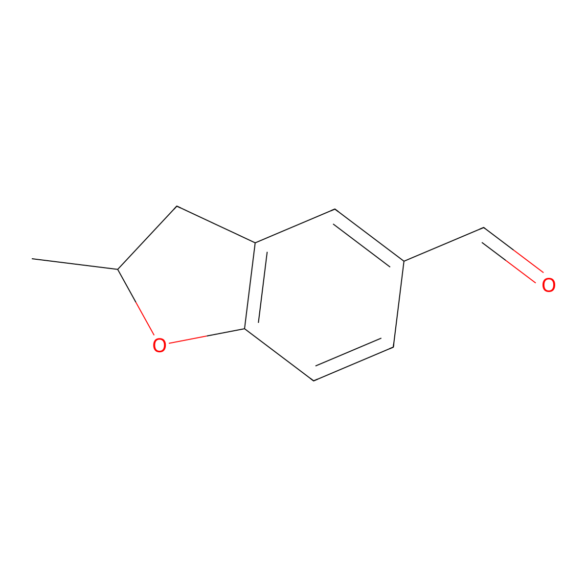 2-Methyl-2,3-dihydro-1-benzofuran-5-carbaldehyde molecular structure, CAS 54365-75-2