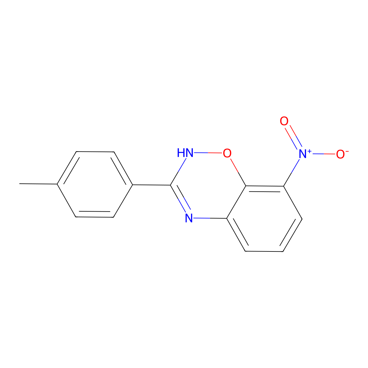 3-(4-Methylphenyl)-8-nitro-2H-1,2,4-benzoxadiazine molecular structure, CAS 54367-85-0