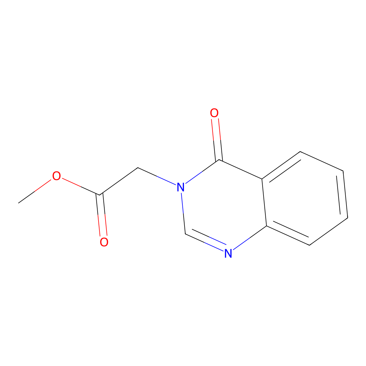 Methyl (4-oxoquinazolin-3(4H)-yl)acetate molecular structure, CAS 54368-19-3