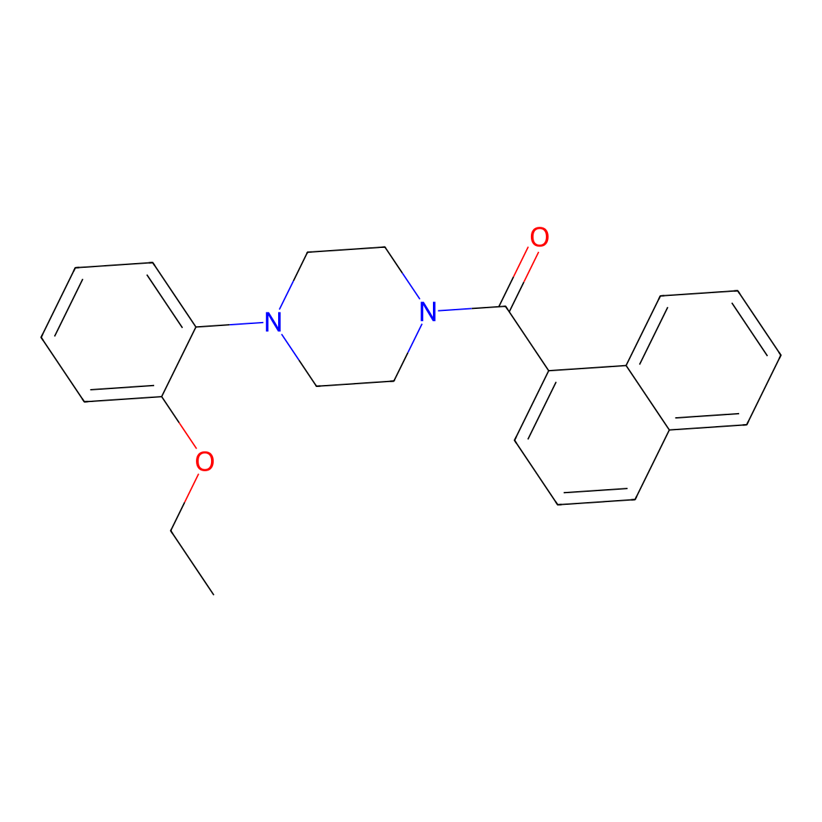 [4-(2-Ethoxyphenyl)piperazin-1-yl]-naphthalen-1-ylmethanone molecular structure, CAS 543683-97-2