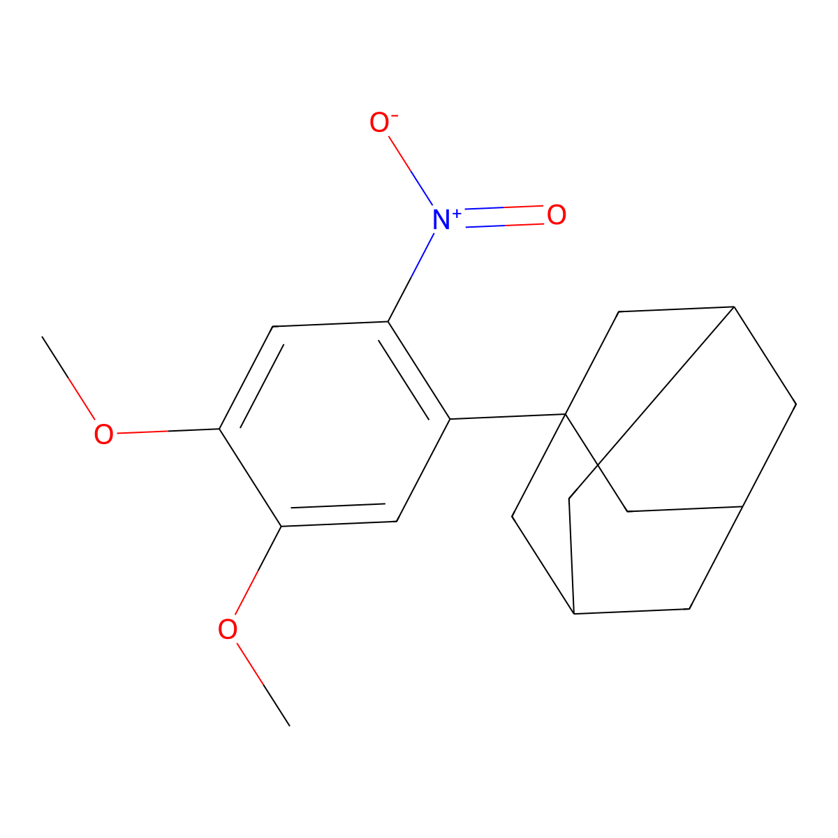 1-(4,5-Dimethoxy-2-nitrophenyl)adamantane molecular structure, CAS 543694-15-1