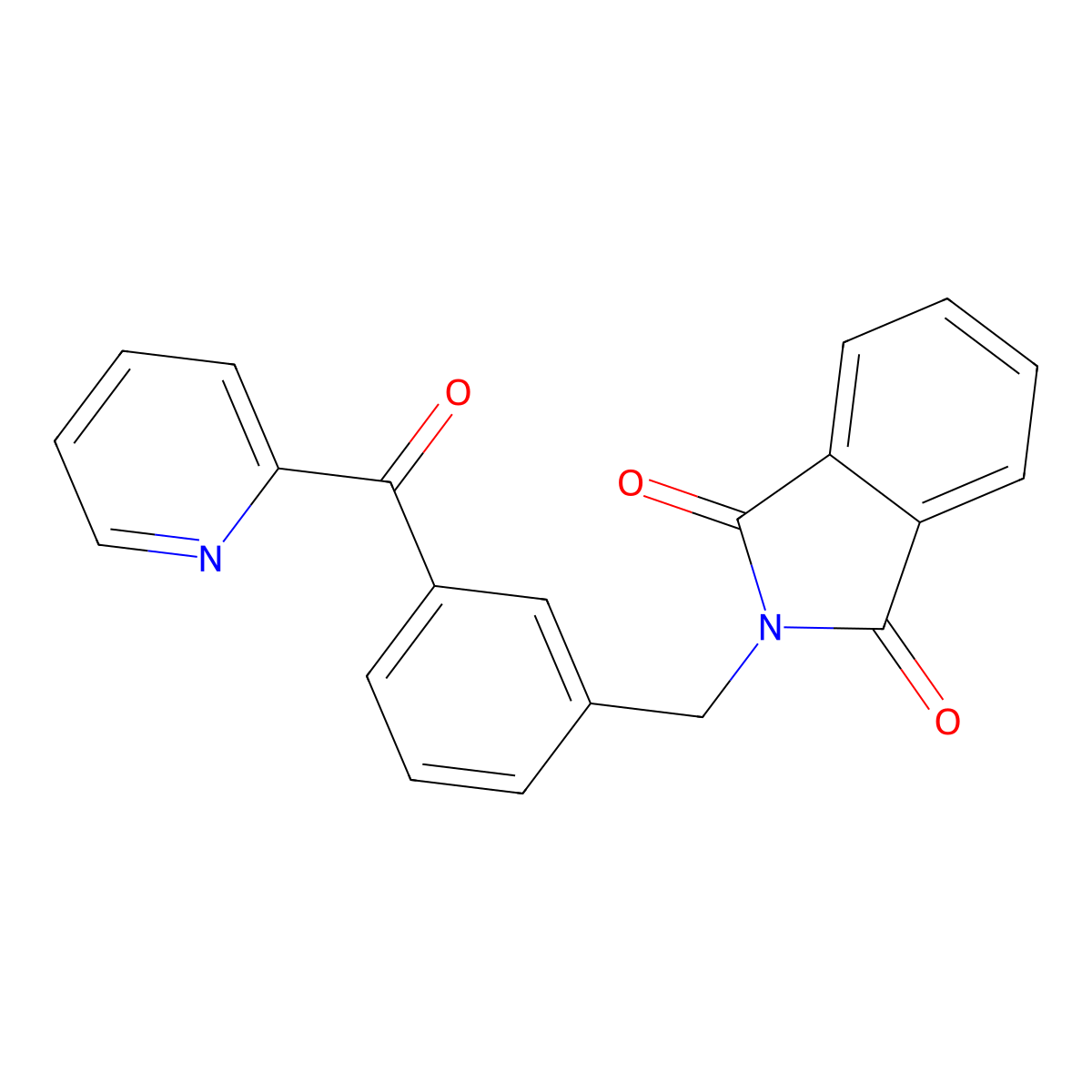 2-[[3-(Pyridine-2-carbonyl)phenyl]methyl]isoindole-1,3-dione molecular structure, CAS 543695-00-7