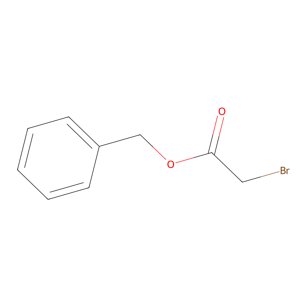 Benzyl bromoacetate molecular structure, CAS 5437-45-6