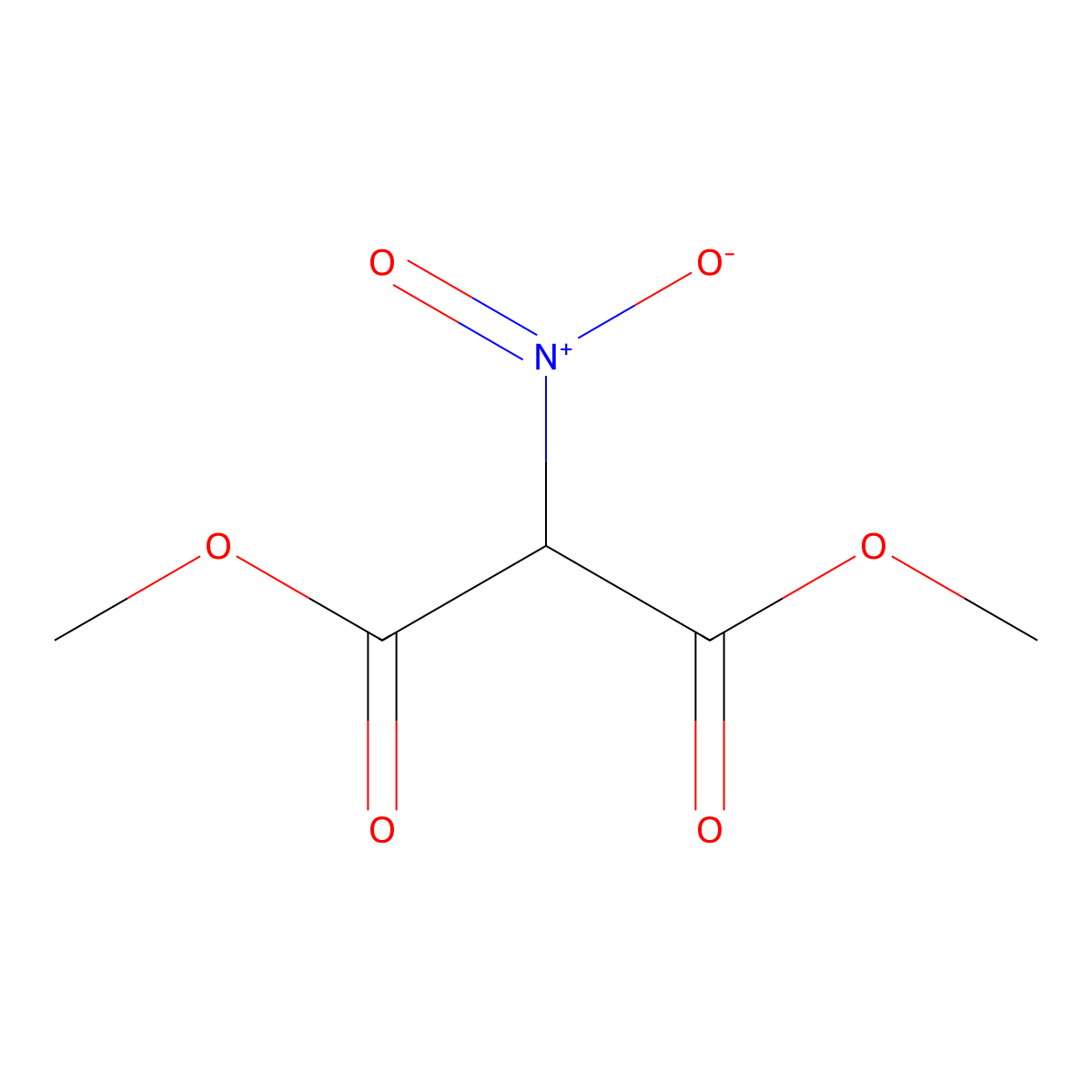 Dimethyl nitromalonate molecular structure, CAS 5437-67-2