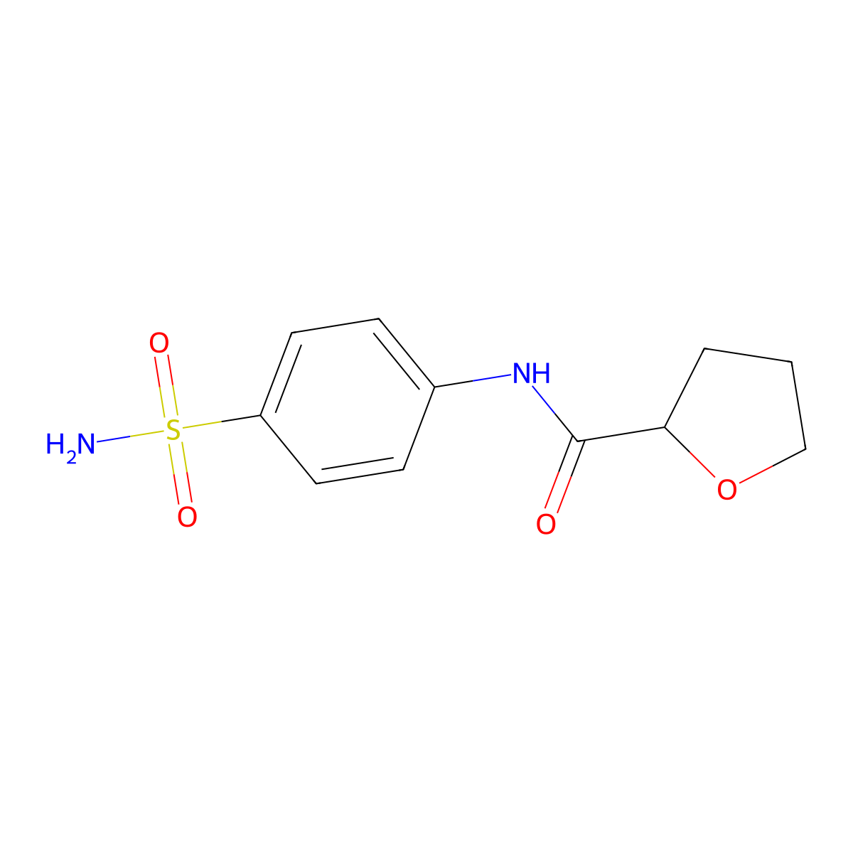 N-(4-sulfamoylphenyl)oxolane-2-carboxamide molecular structure, CAS 543701-88-8