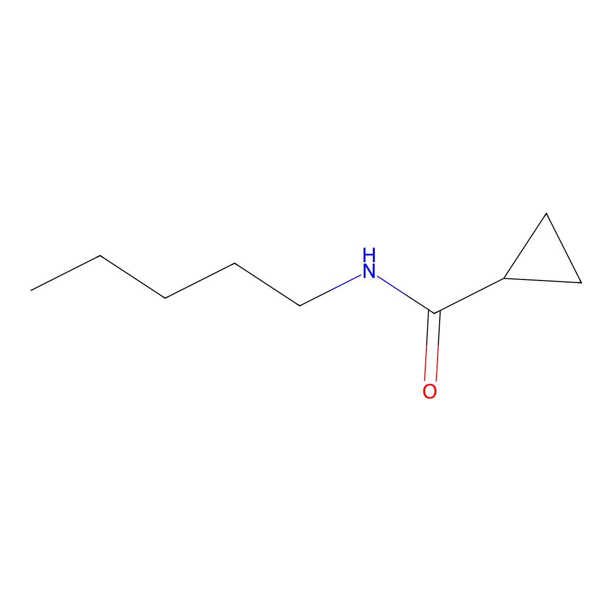 N-pentylcyclopropanecarboxamide molecular structure, CAS 543704-88-7