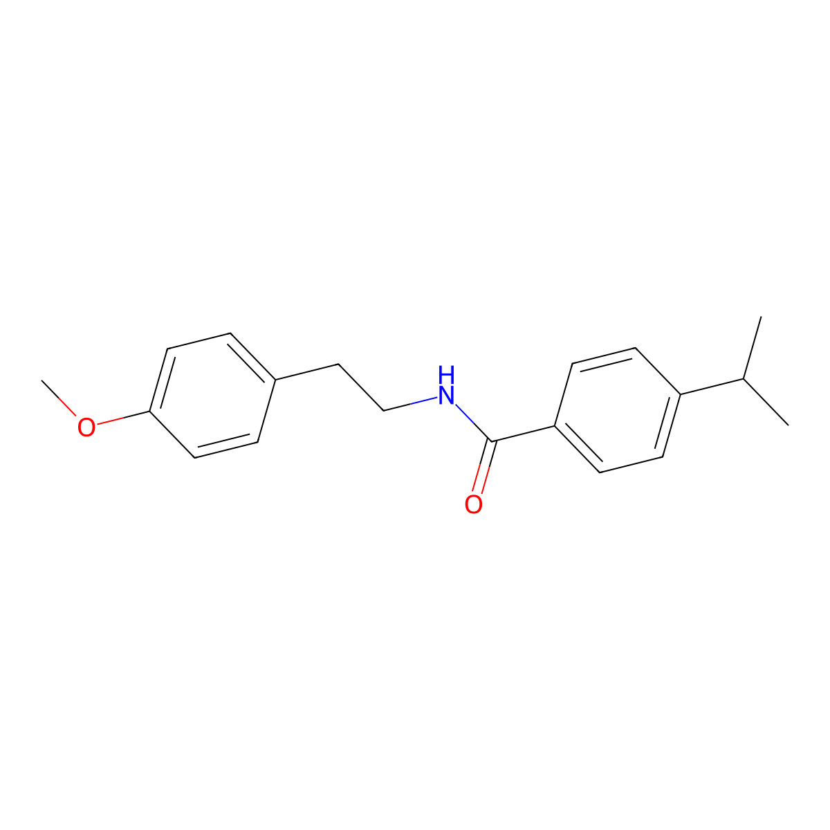 N-[2-(4-methoxyphenyl)ethyl]-4-propan-2-ylbenzamide molecular structure, CAS 543704-92-3