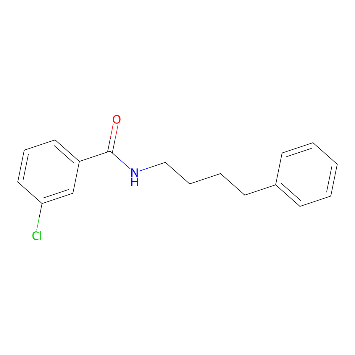 3-chloro-N-(4-phenylbutyl)benzamide molecular structure, CAS 543705-72-2