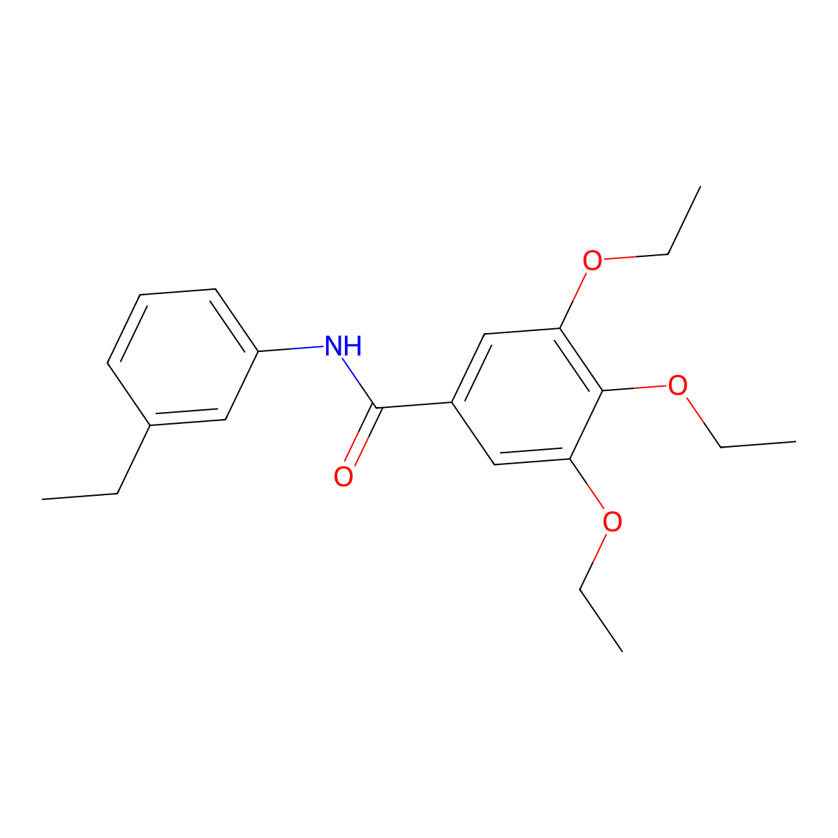 3,4,5-triethoxy-N-(3-ethylphenyl)benzamide molecular structure, CAS 543706-04-3