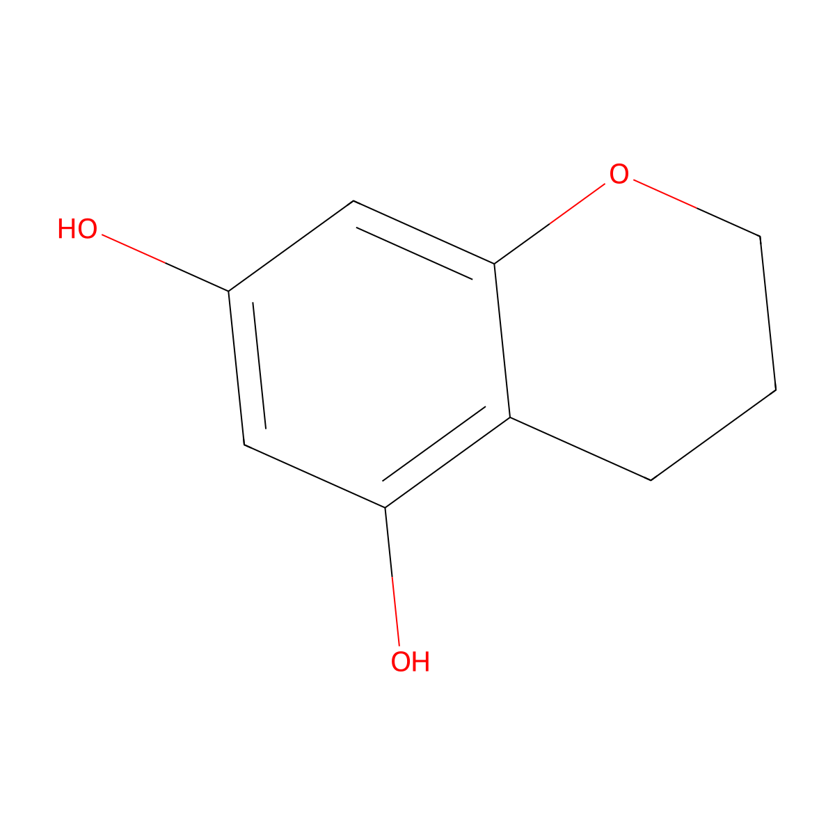 Chroman-5,7-diol molecular structure, CAS 543710-46-9
