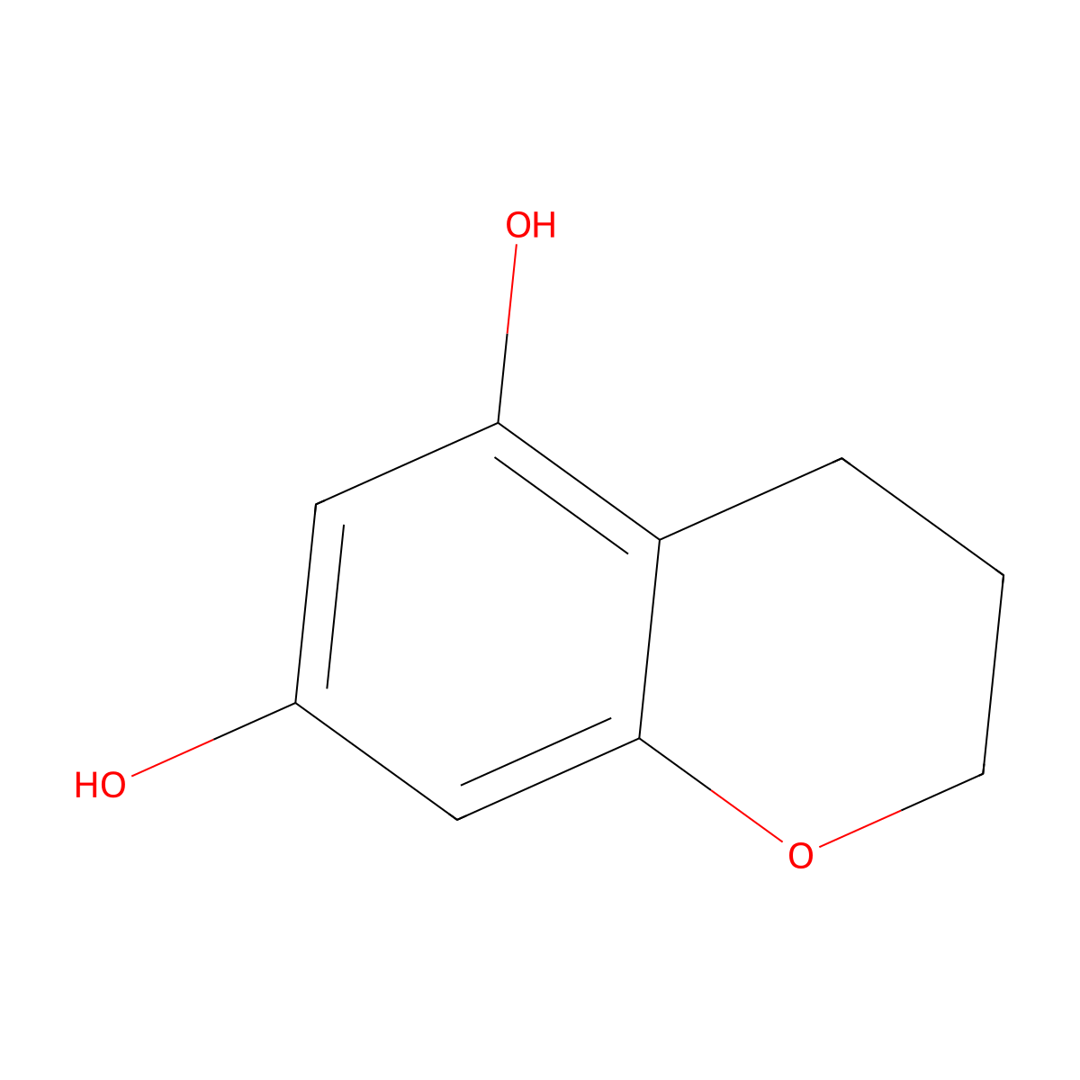 Chroman-5,7-diol molecular structure, CAS 543710-46-9