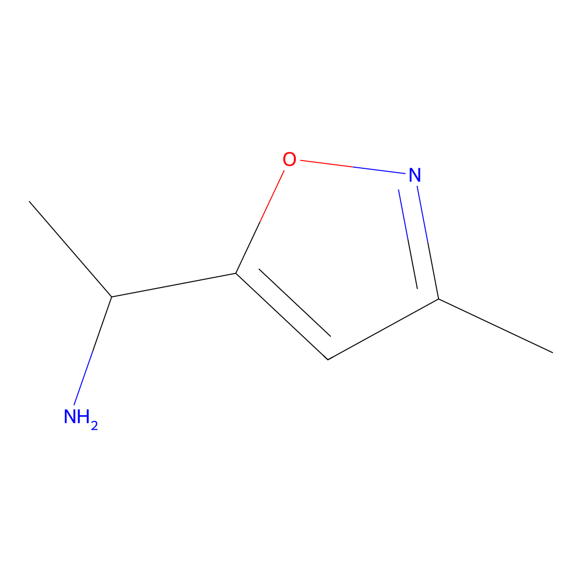 1-(3-Methyl-1,2-oxazol-5-yl)ethan-1-amine molecular structure, CAS 543713-47-9