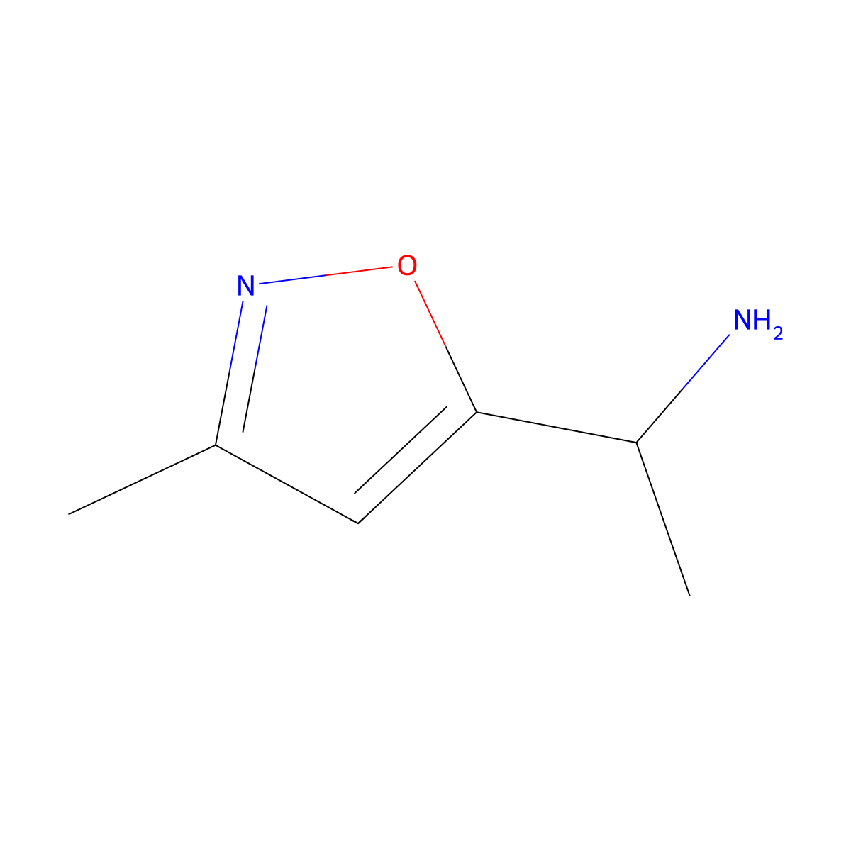 1-(3-Methyl-1,2-oxazol-5-yl)ethan-1-amine molecular structure, CAS 543713-47-9
