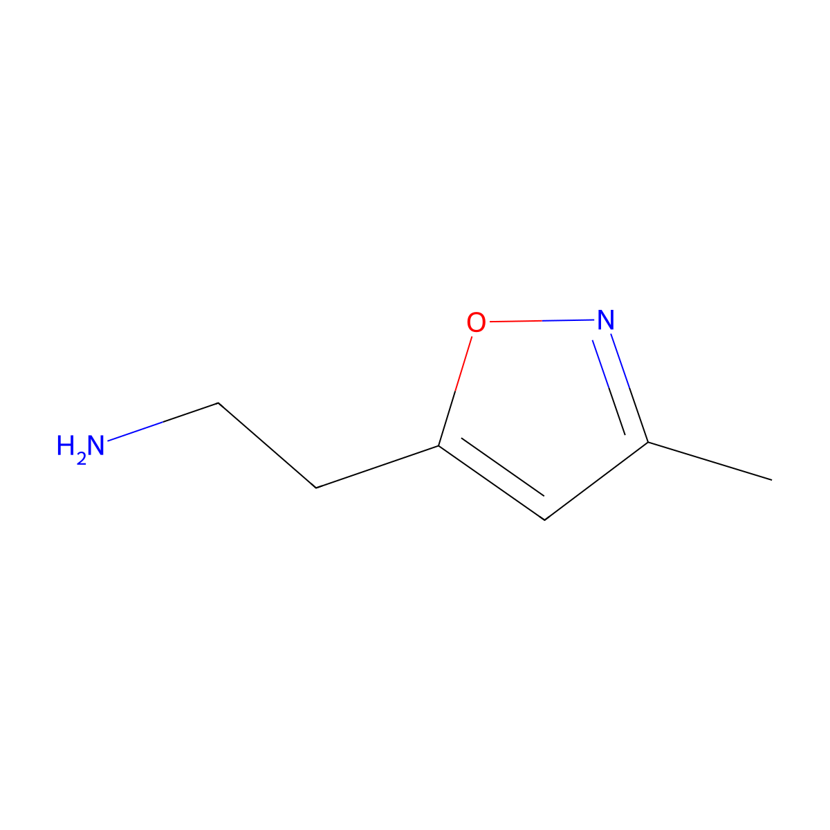2-(3-Methyl-5-isoxazolyl)ethanamine molecular structure, CAS 543713-55-9