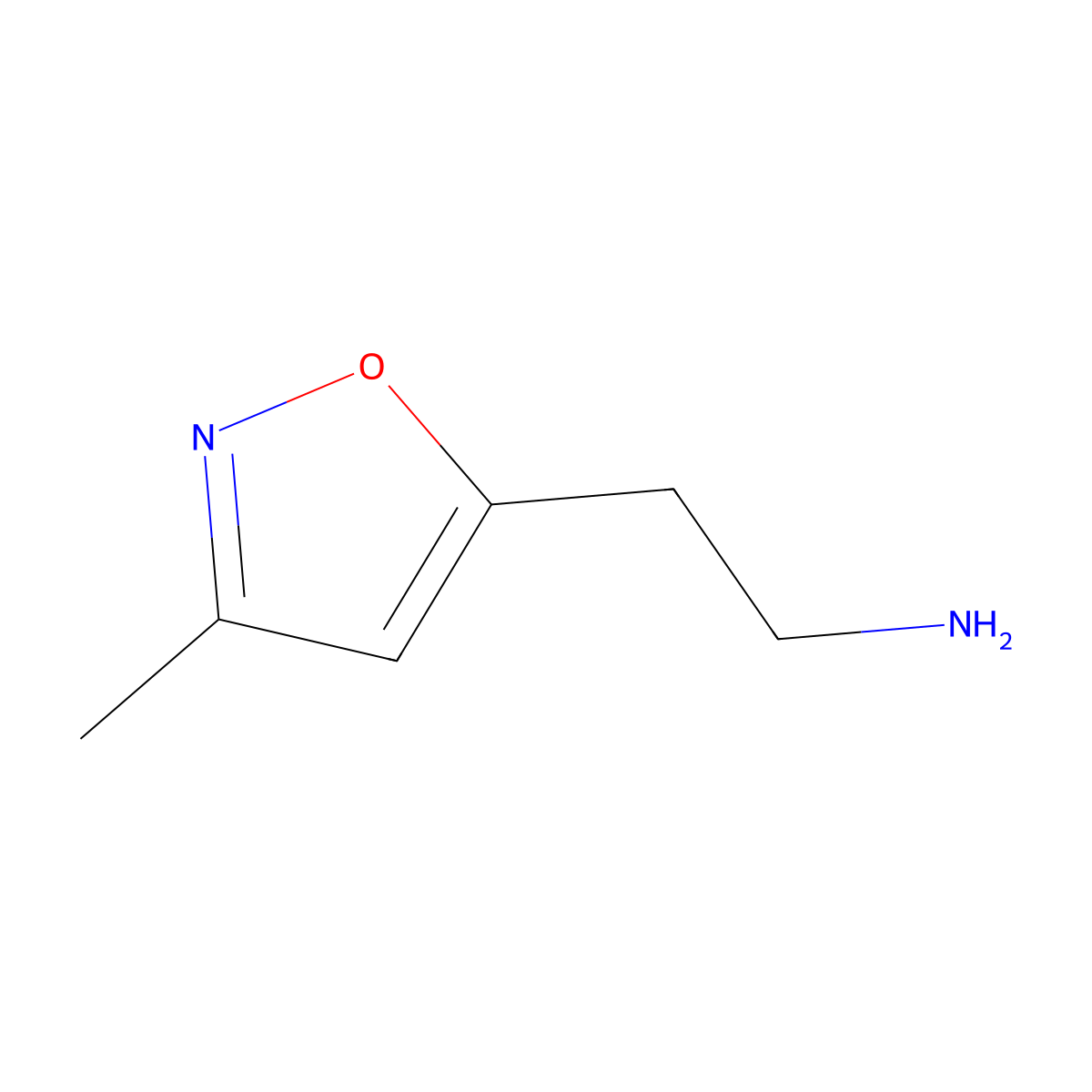 2-(3-Methyl-5-isoxazolyl)ethanamine molecular structure, CAS 543713-55-9