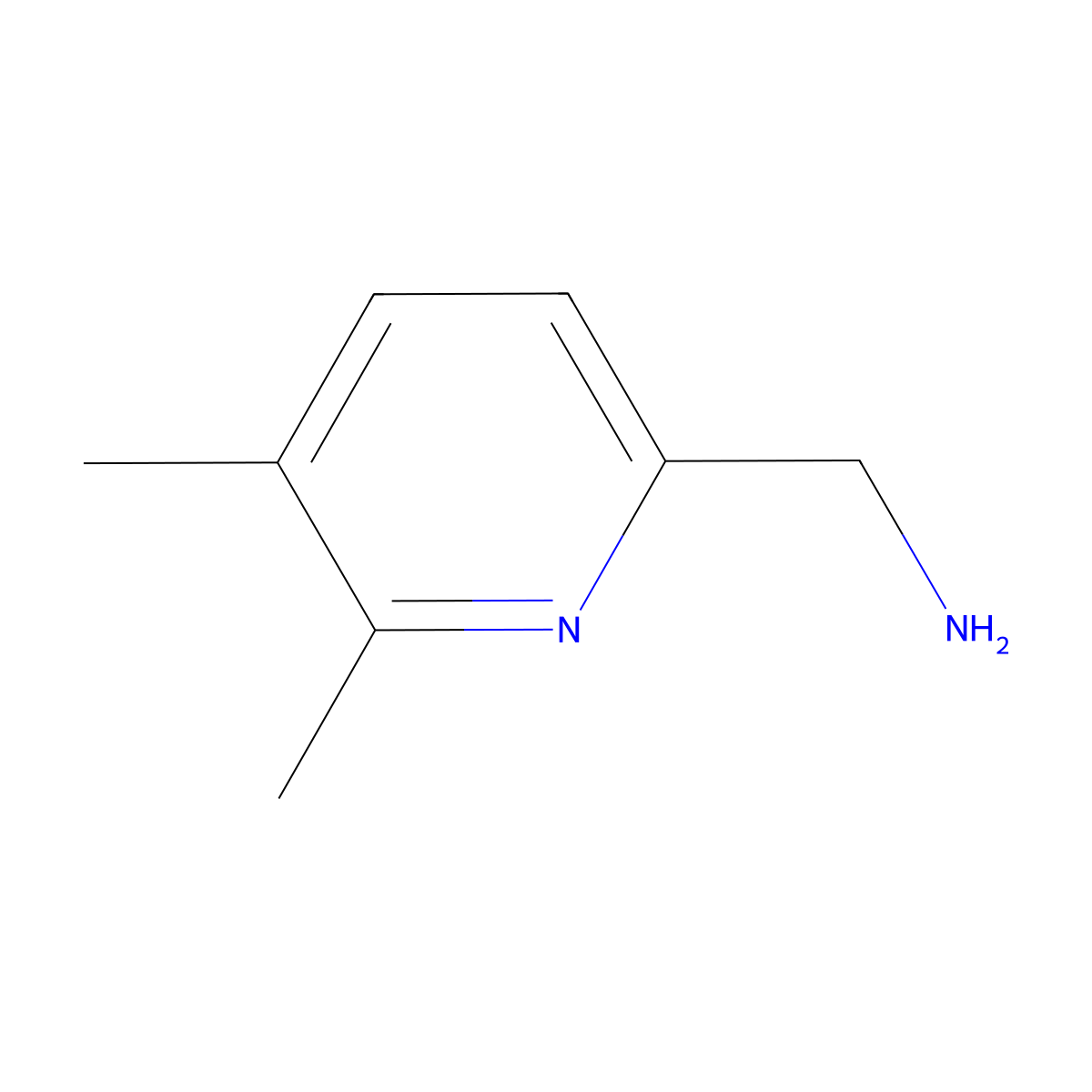 5,6-Dimethyl-2-pyridinemethanamine molecular structure, CAS 543713-56-0