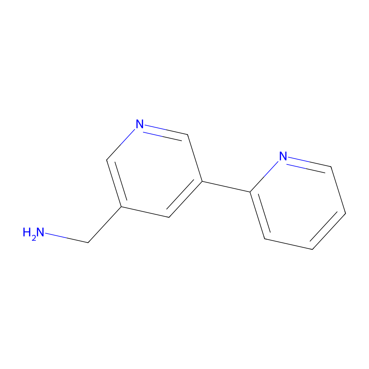 [2,3'-Bipyridin]-5'-ylmethanamine molecular structure, CAS 543713-58-2