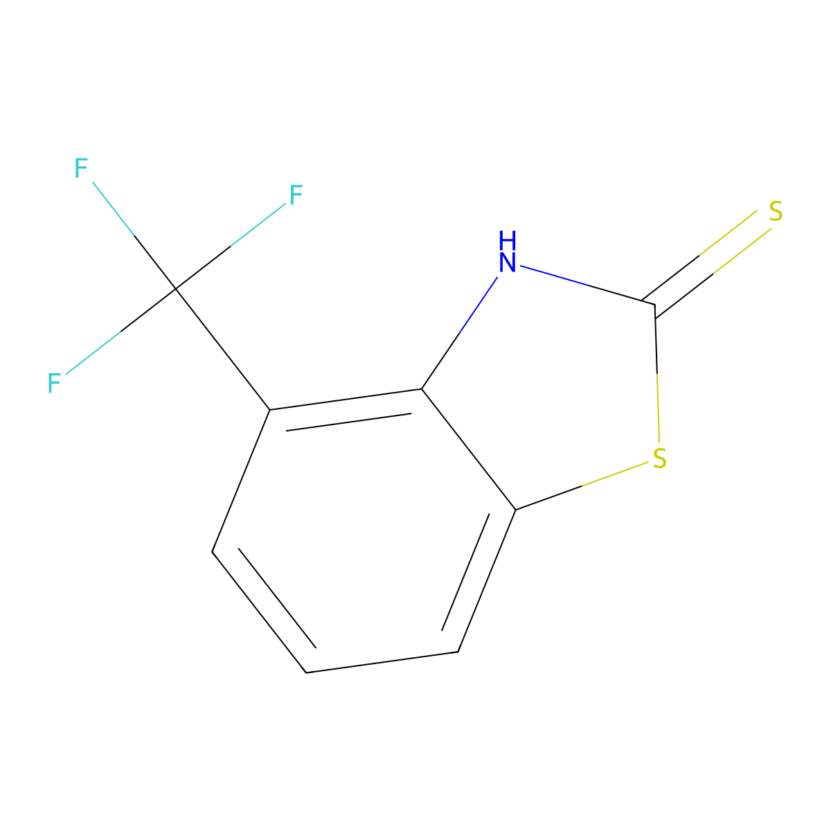4-(Trifluoromethyl)benzo[d]thiazole-2-thiol molecular structure, CAS 543720-56-5