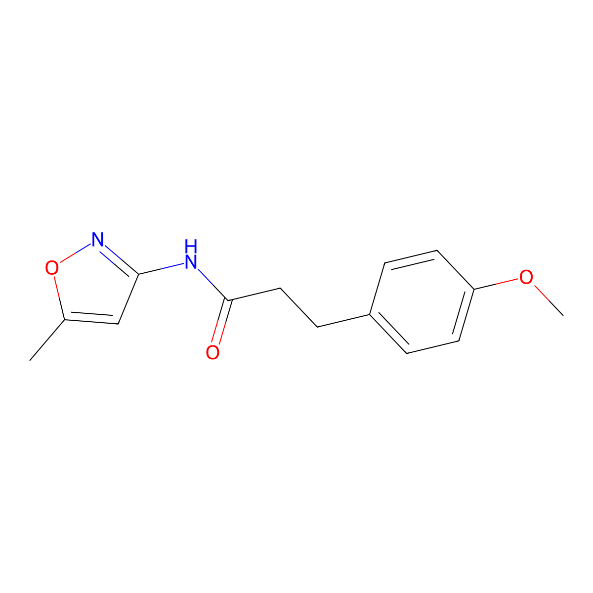 3-(4-methoxyphenyl)-N-(5-methyl-1,2-oxazol-3-yl)propanamide molecular structure, CAS 543723-94-0