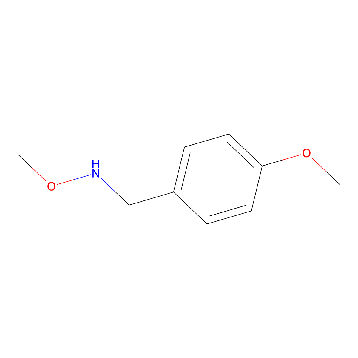 N-Methoxy-1-(4-methoxyphenyl)methanamine molecular structure, CAS 543731-16-4