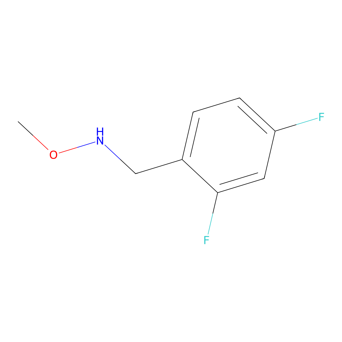 2,4-Difluoro-N-methoxybenzenemethanamine molecular structure, CAS 543731-20-0