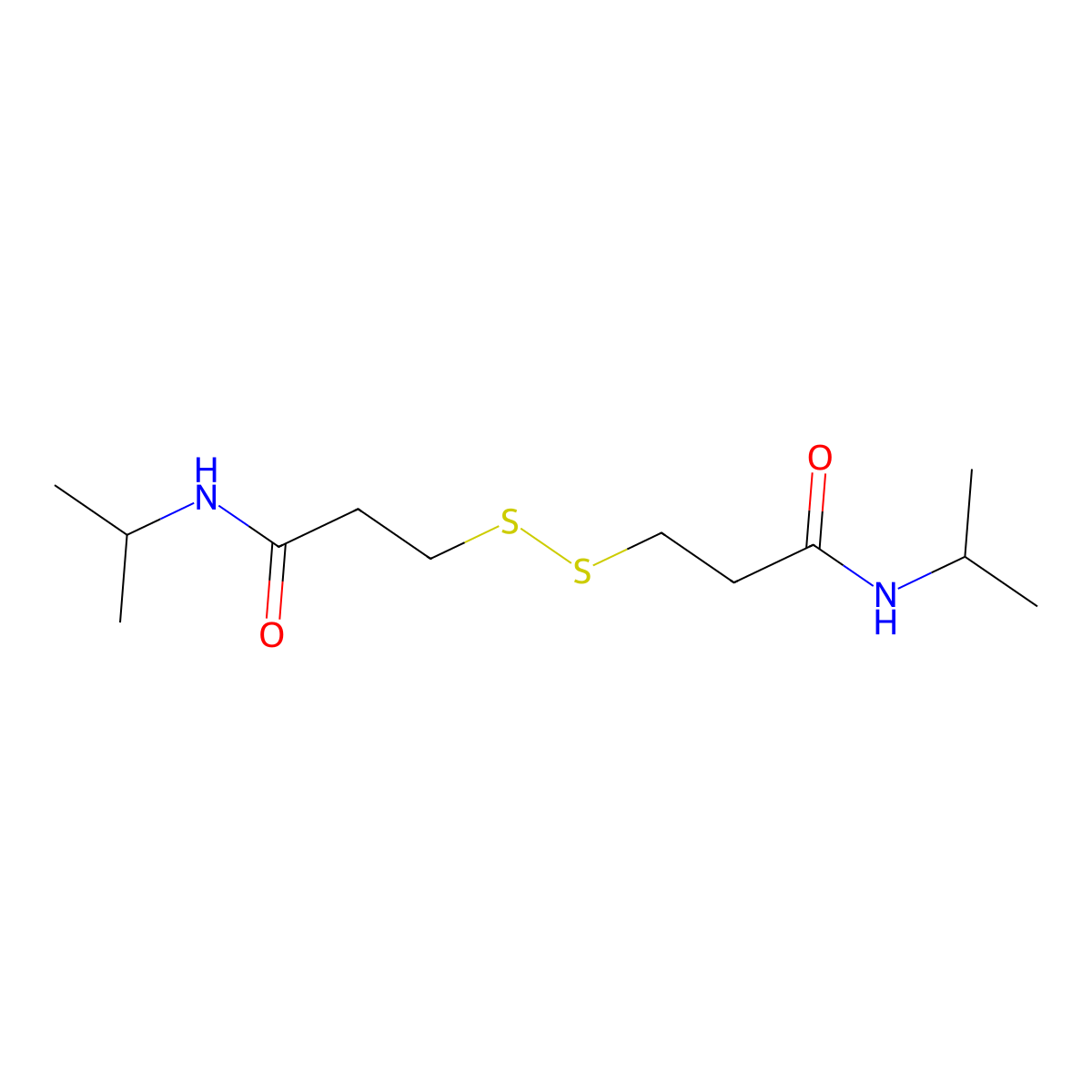 3,3'-Disulfanediylbis(n-isopropylpropanamide) molecular structure, CAS 543740-32-5