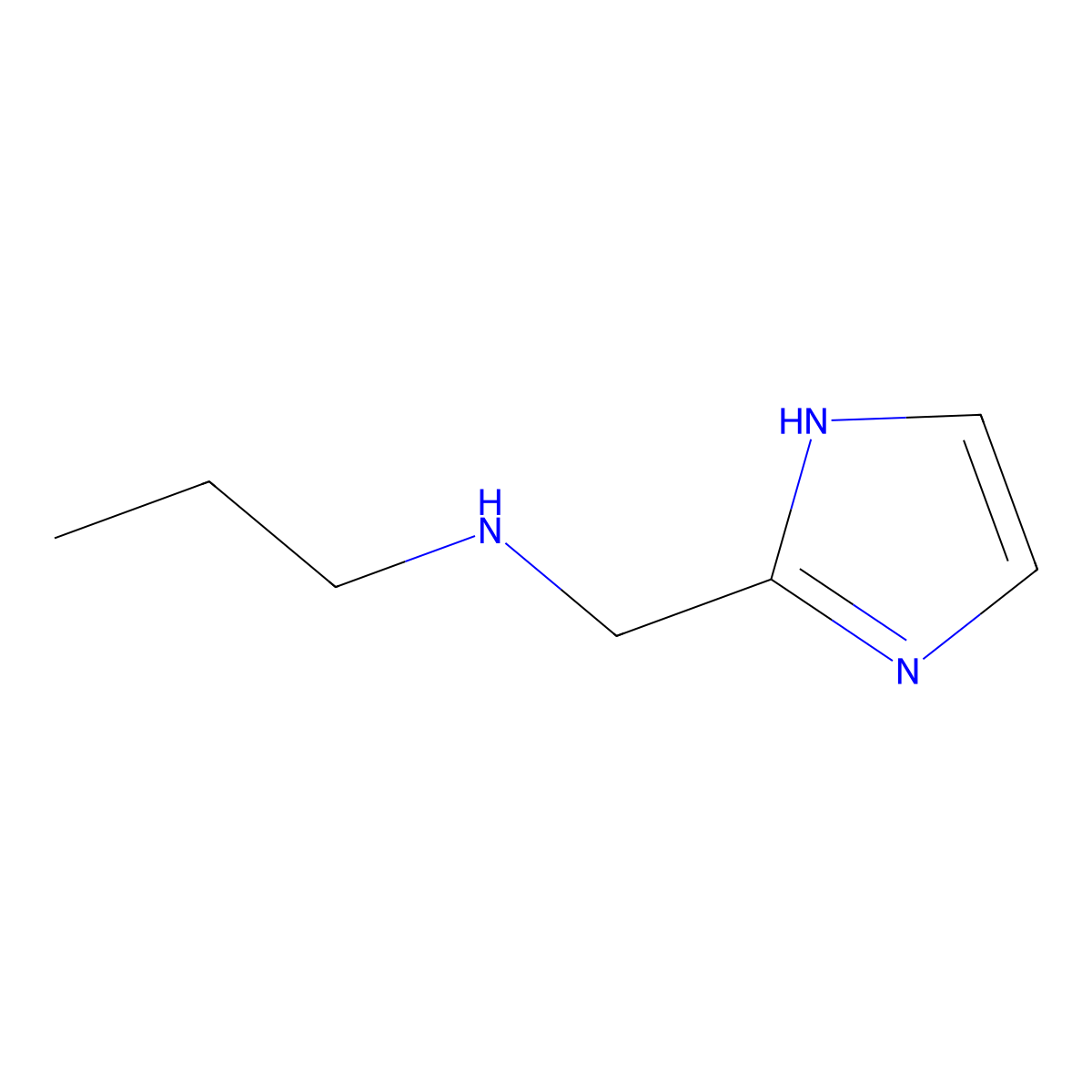 (1H-imidazol-2-ylmethyl)(propyl)amine molecular structure, CAS 543744-63-4