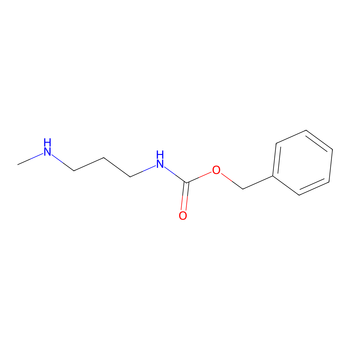 1-Cbz-amino-3-methylamino-propane molecular structure, CAS 543745-14-8