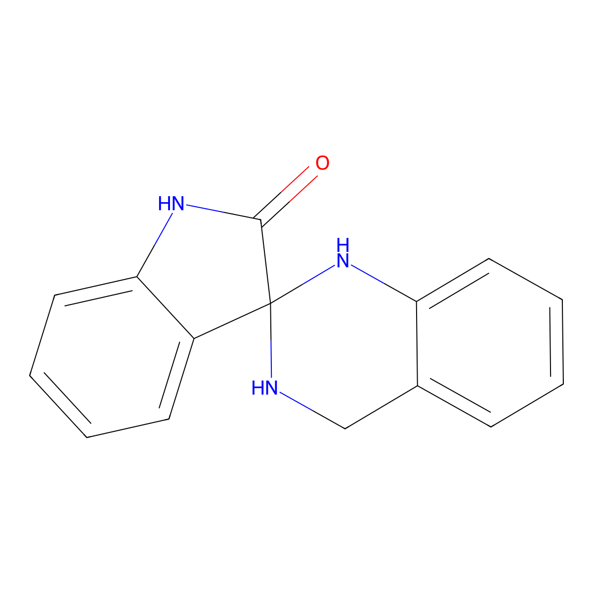1,2,3',4'-tetrahydro-1'H-spiro[indole-3,2'-quinazoline]-2-one molecular structure, CAS 543745-35-3