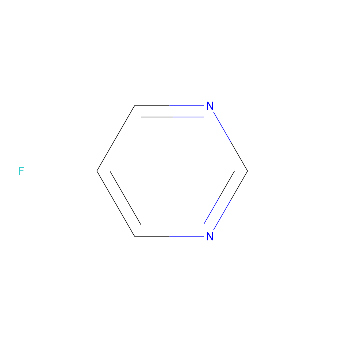 5-Fluoro-2-methylpyrimidine molecular structure, CAS 54376-50-0