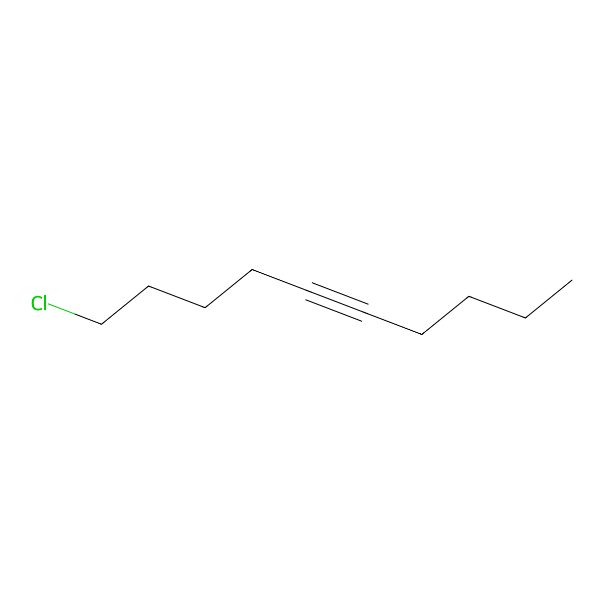 5-Decyne, 1-chloro- molecular structure, CAS 54377-34-3