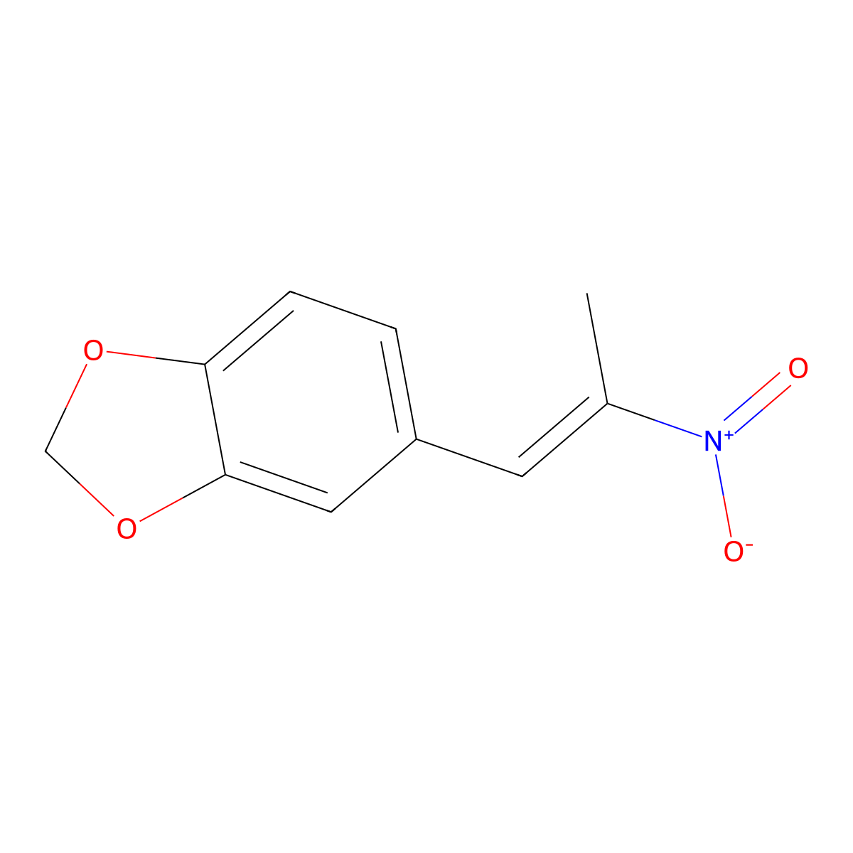 5-(2-Nitro-propenyl)-benzo(1,3)dioxole molecular structure, CAS 5438-41-5
